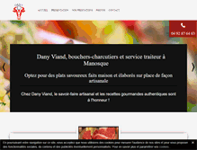 Tablet Screenshot of danyviand-boucherie.com